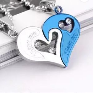 Double heart necklace